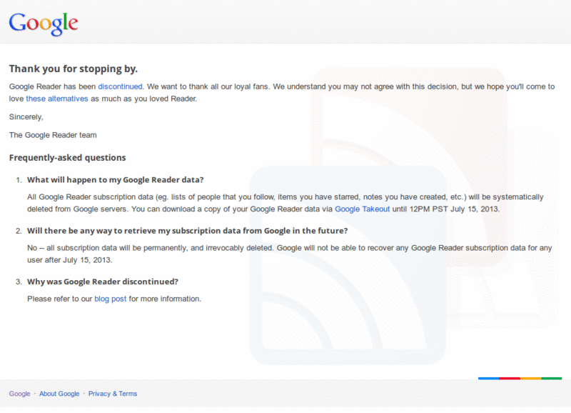 GoogleReader for Narrow List