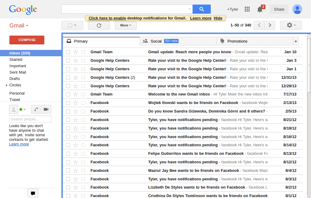 Gmail Modern Nostalgia (updated 11/14/11)