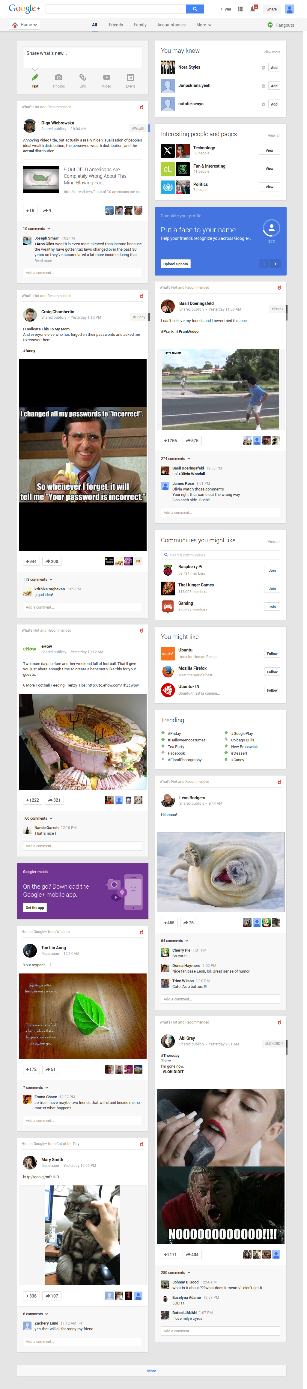 Hide What's Hot Post on G+