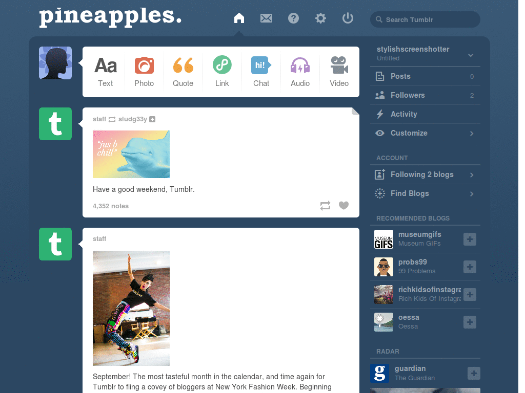 pineapple tumblr logo
