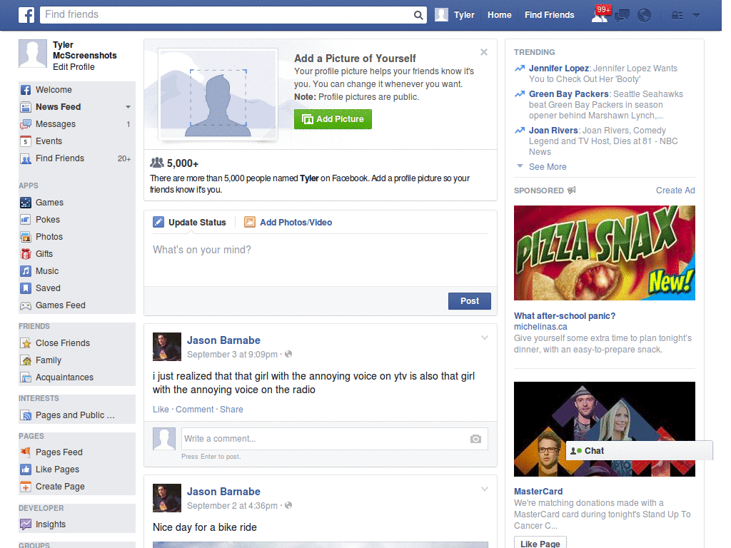 Cool Style Facebook Skin