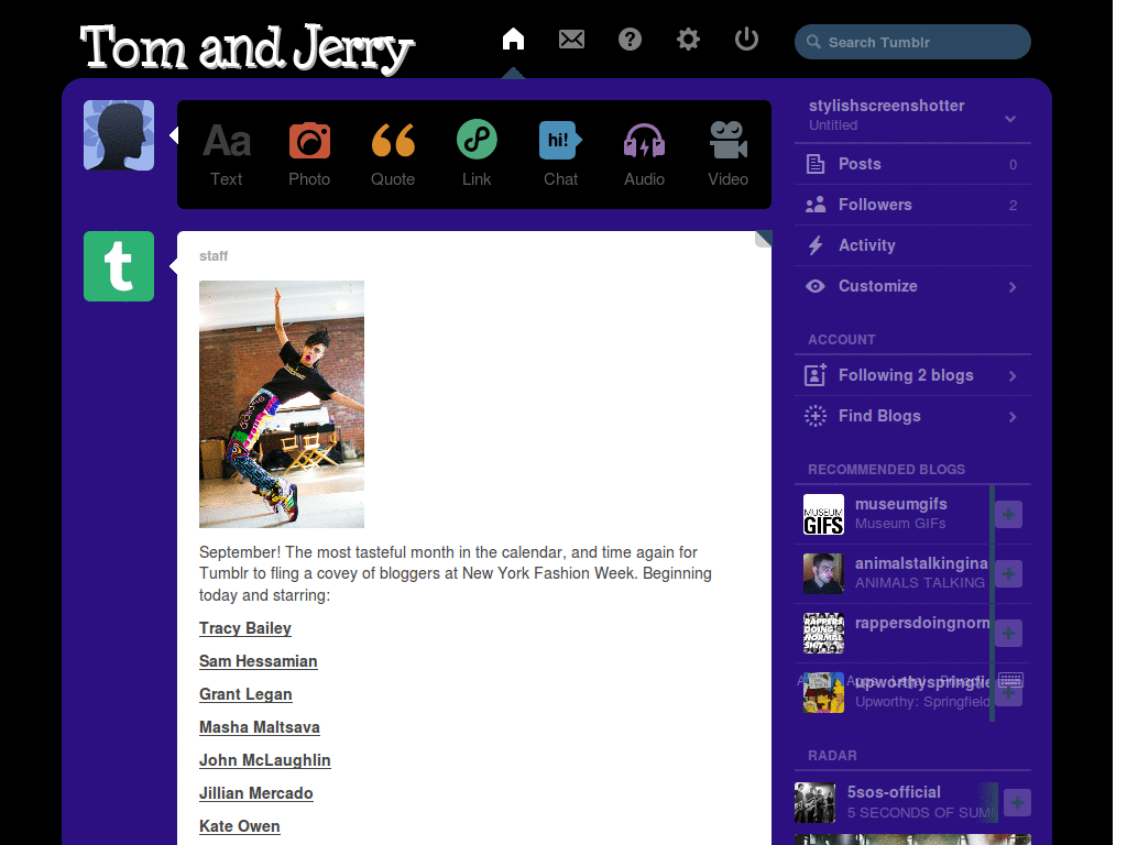 Tumblr Dash - SS501 Tom and Jerry