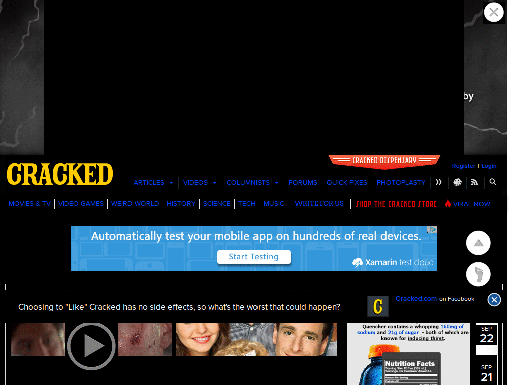cracked dark