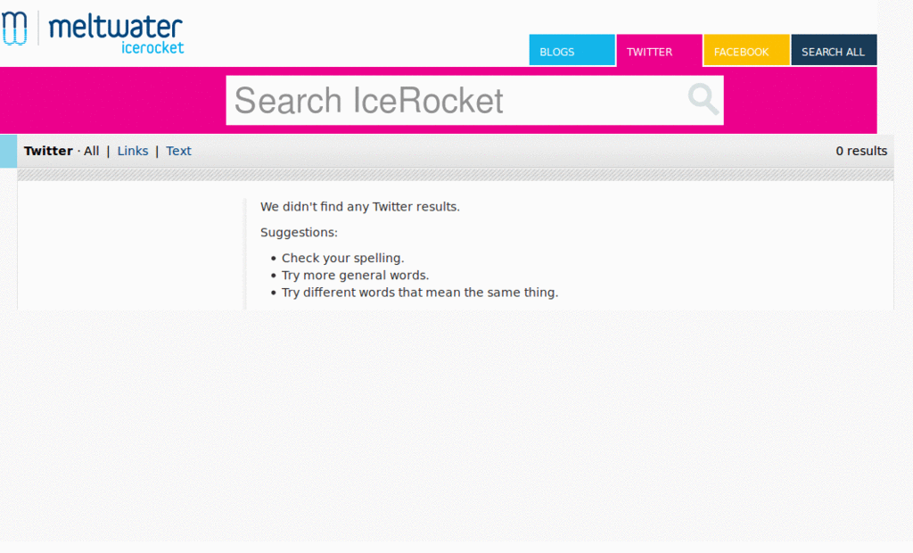 Icerocket  - Twitter Reports