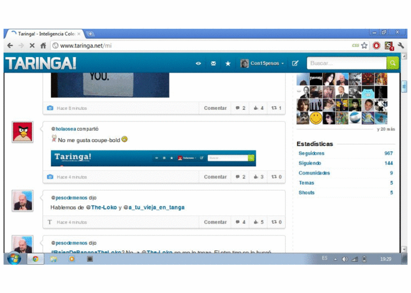 Header Fixed Taringa!
