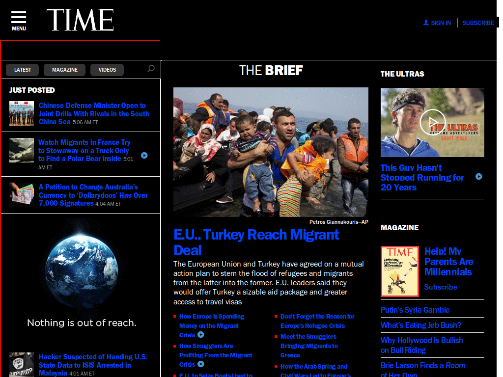 time dark