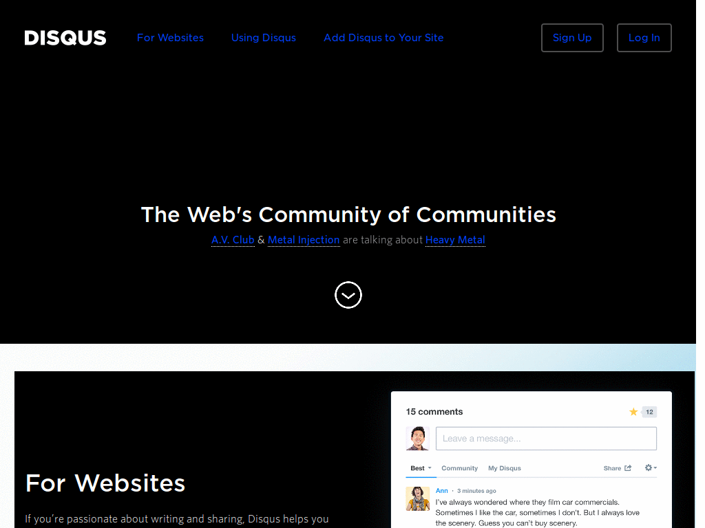disqus dark