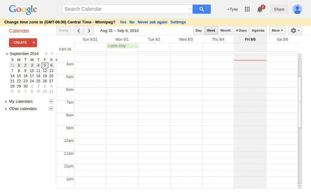 Google Calendar (New Version) - Slim Header