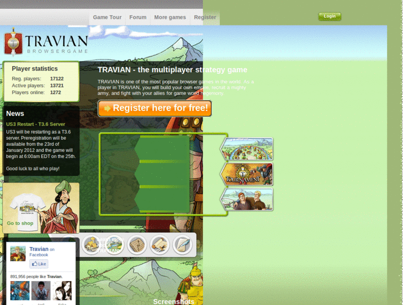 Custom travian style for custome interface