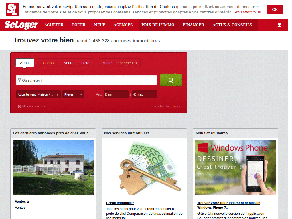 seloger.com — Supprime les publicités