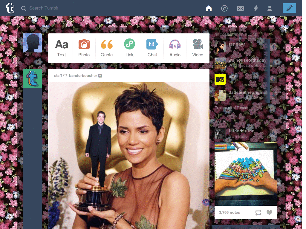 Tumblr floral theme