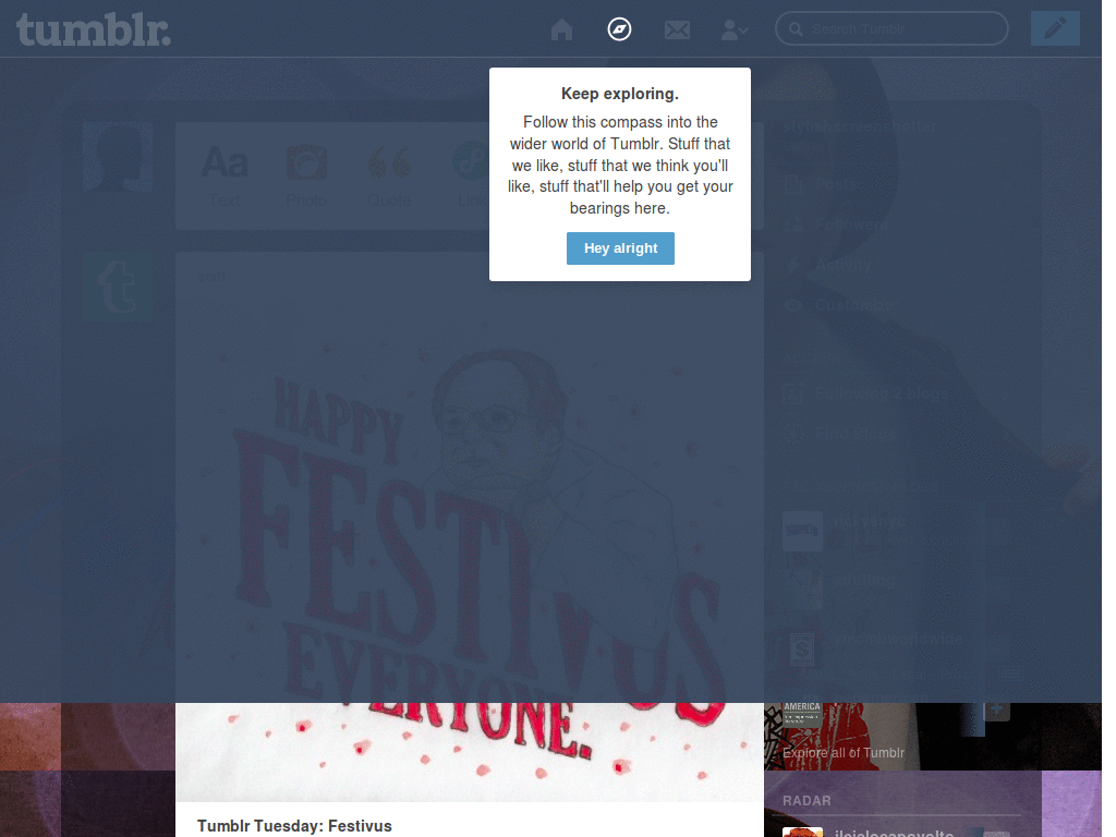 Fiuk tumblr theme dashboard