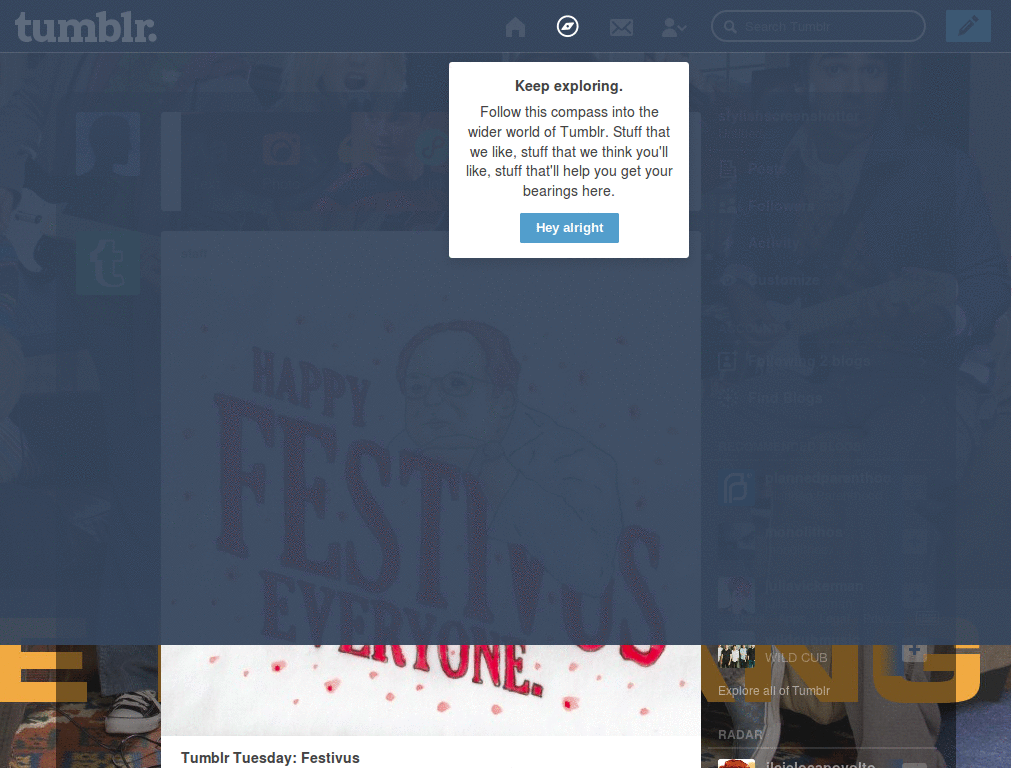 Tumblr theme dashboard-The big bang theory