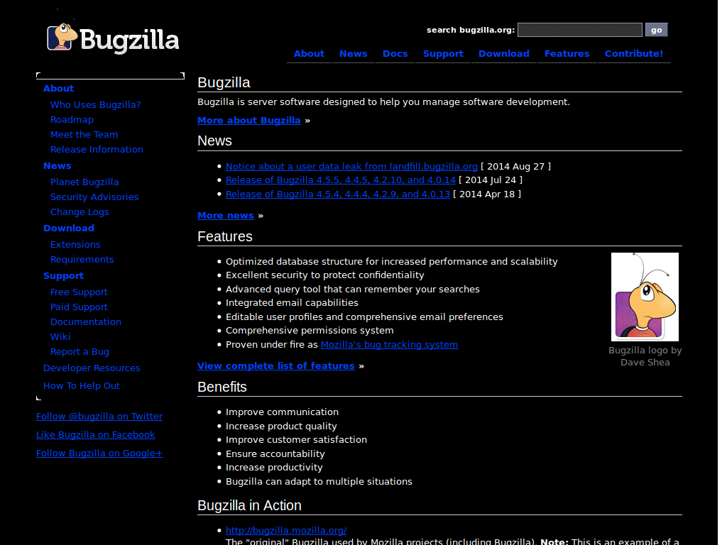 bugzilla dark
