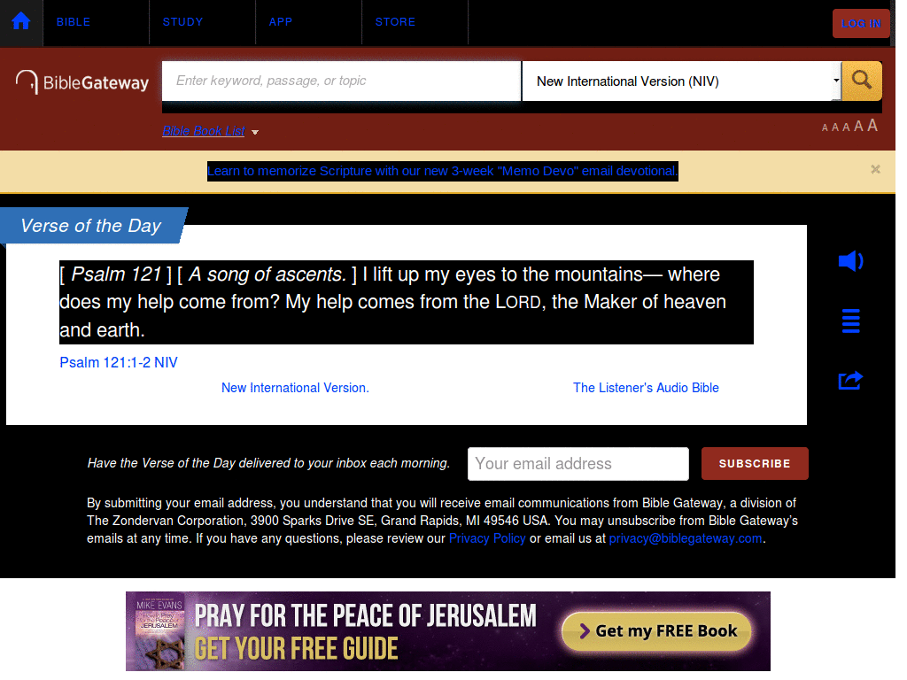 biblegateway dark