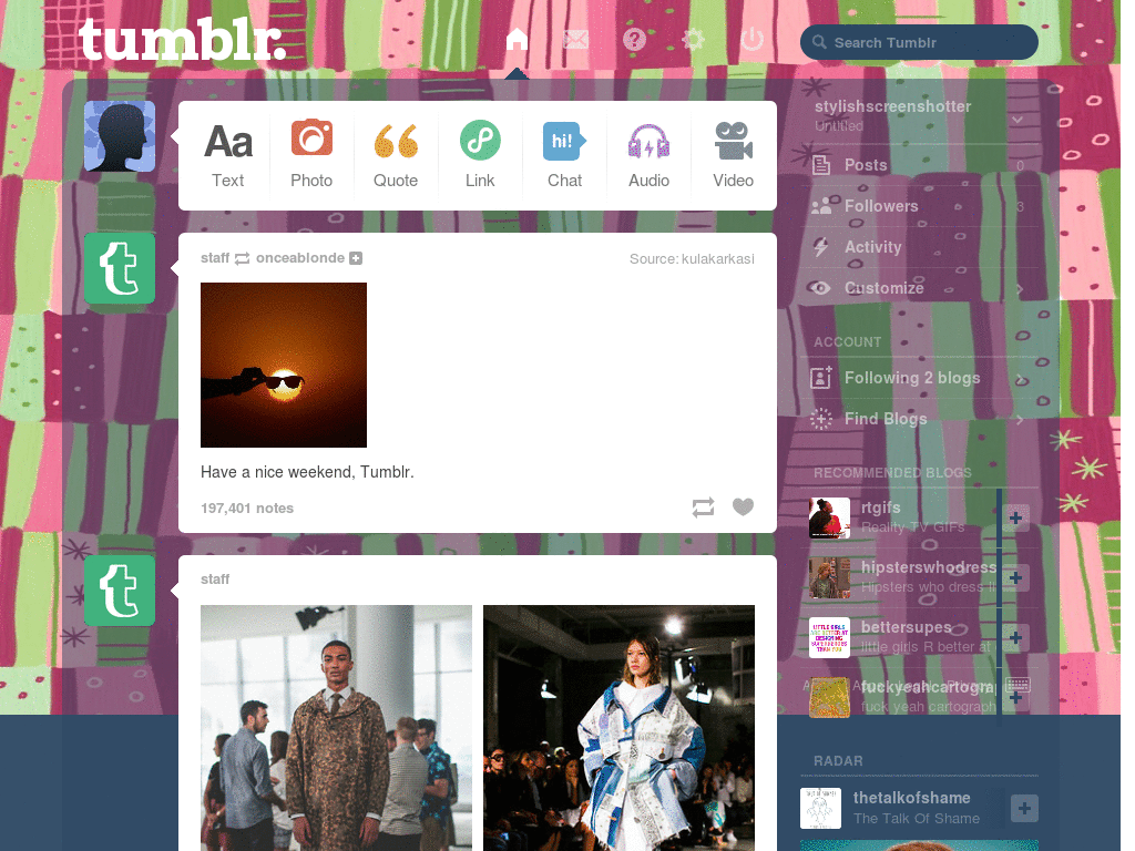 Christmas Cheer Tumblr Dash Theme