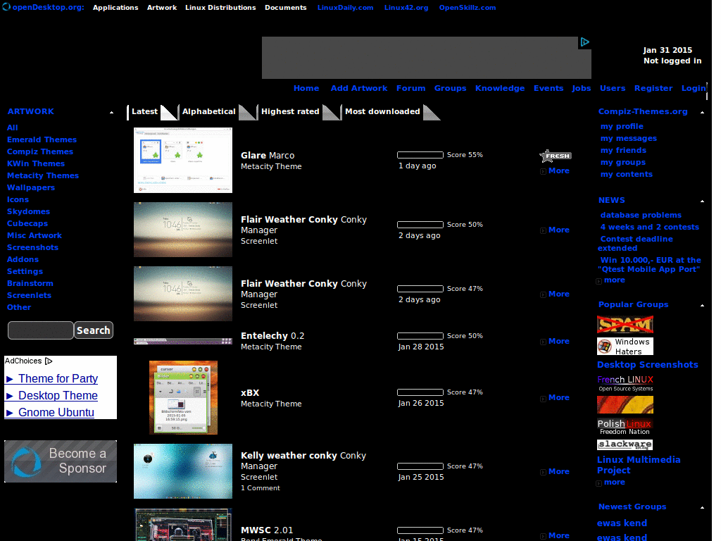 linux themes dark
