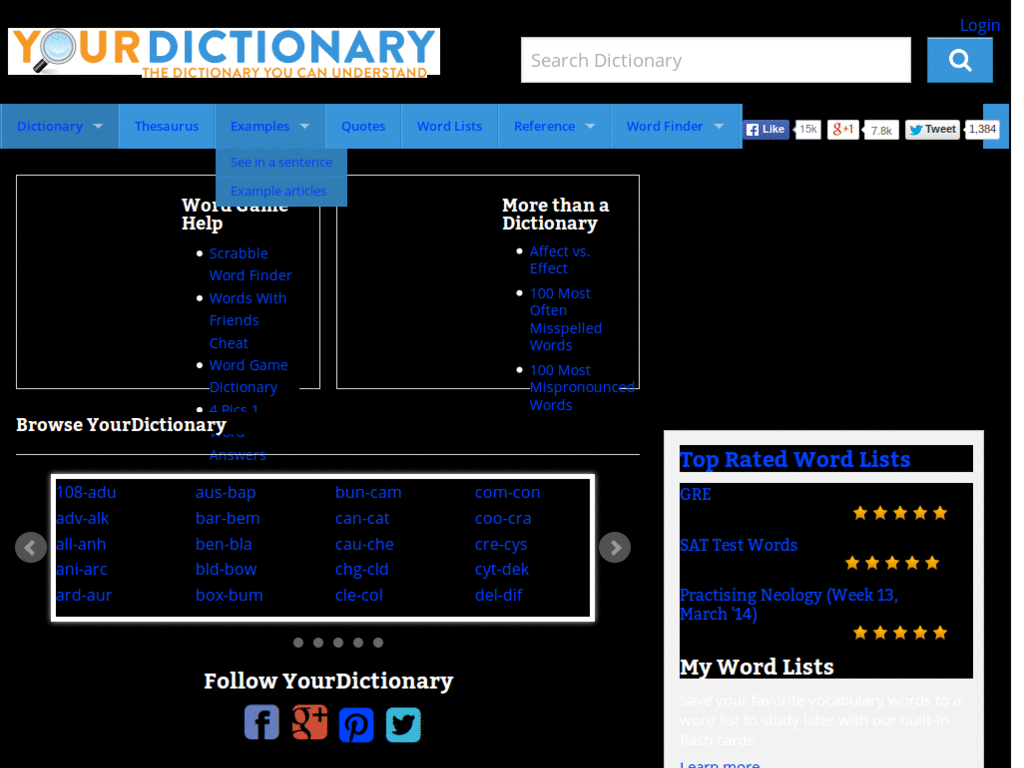 yourdictionary dark