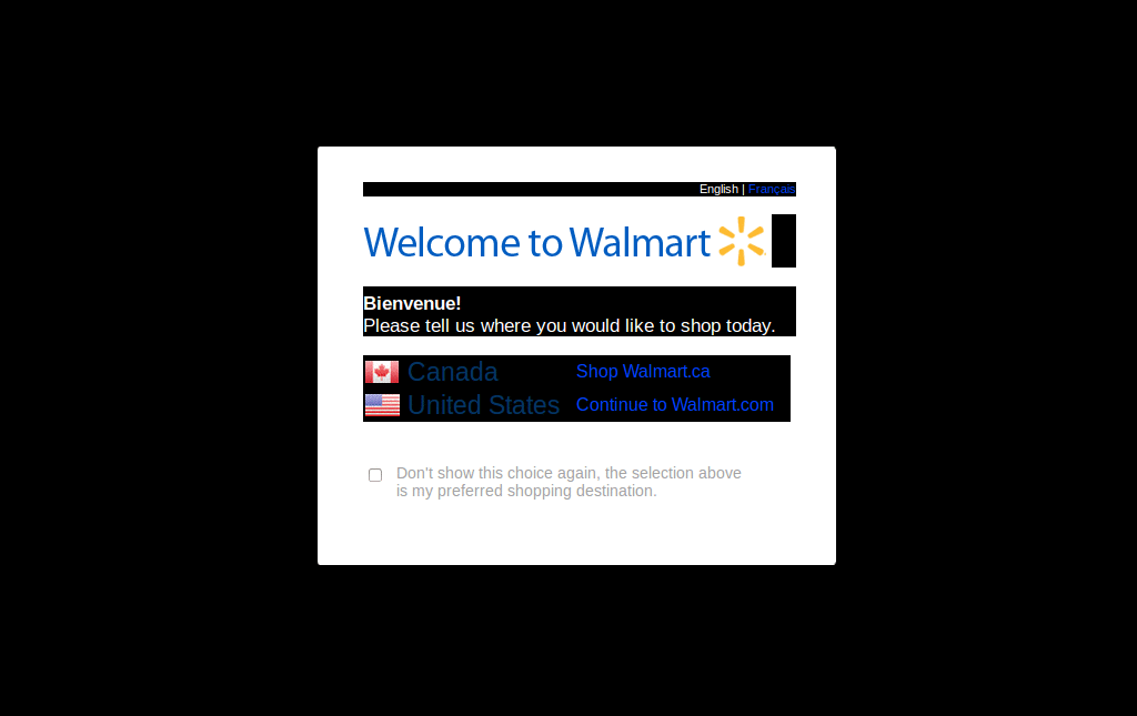 walmart dark