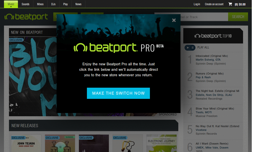 But I AM ready for change, Beatport!