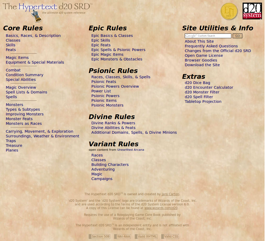 d20SRD.org - Remove Header