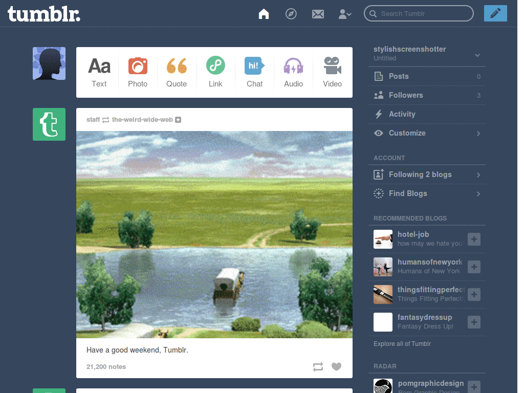 styling tumblr pointer