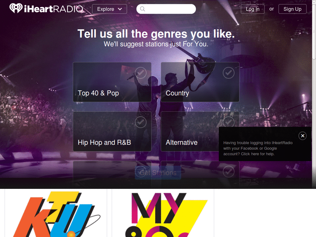 iHeartRadio - Make current playing song bigger
