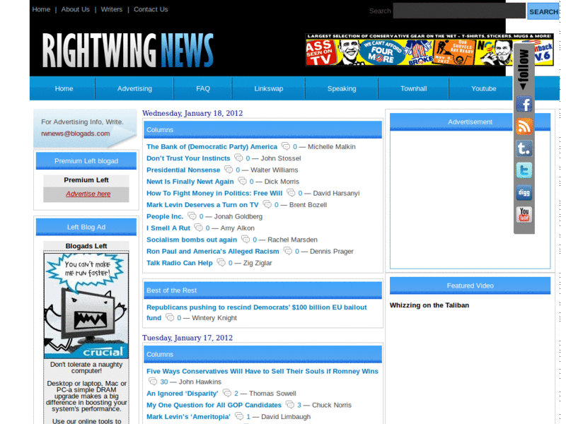 Website: Cleaner - Right Wing News