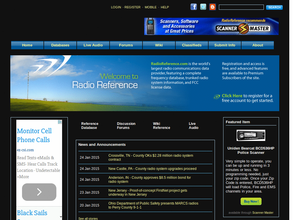 RadioReference - VariDARK