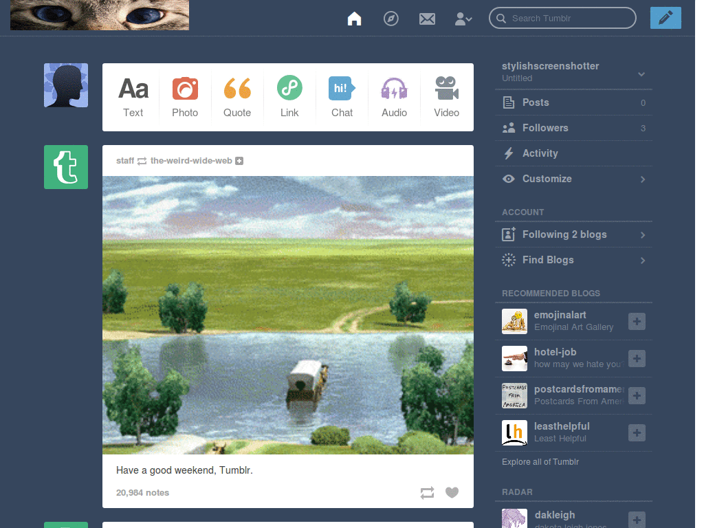 cat eyes tumblr logo