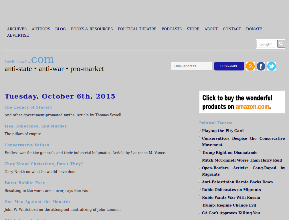 Lew Rockwell Reader v0.2