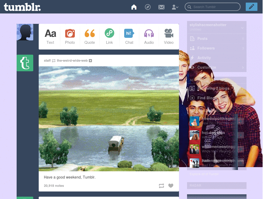 1D Dashboard (: