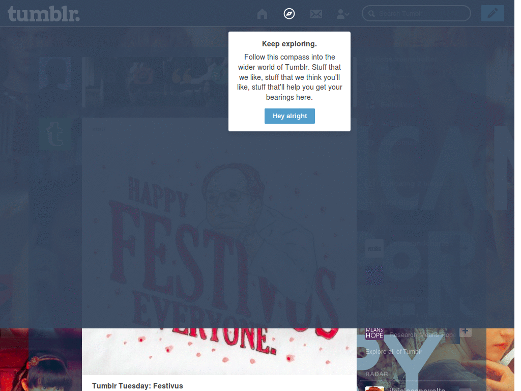 American Horror Story theme dashboard