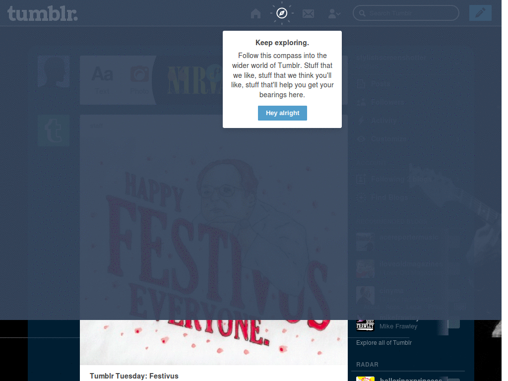 Kurt Cobain theme dashboard