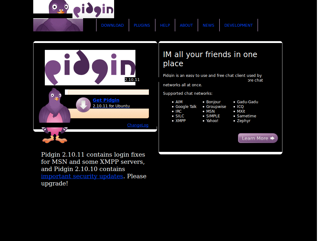 pidgin dark