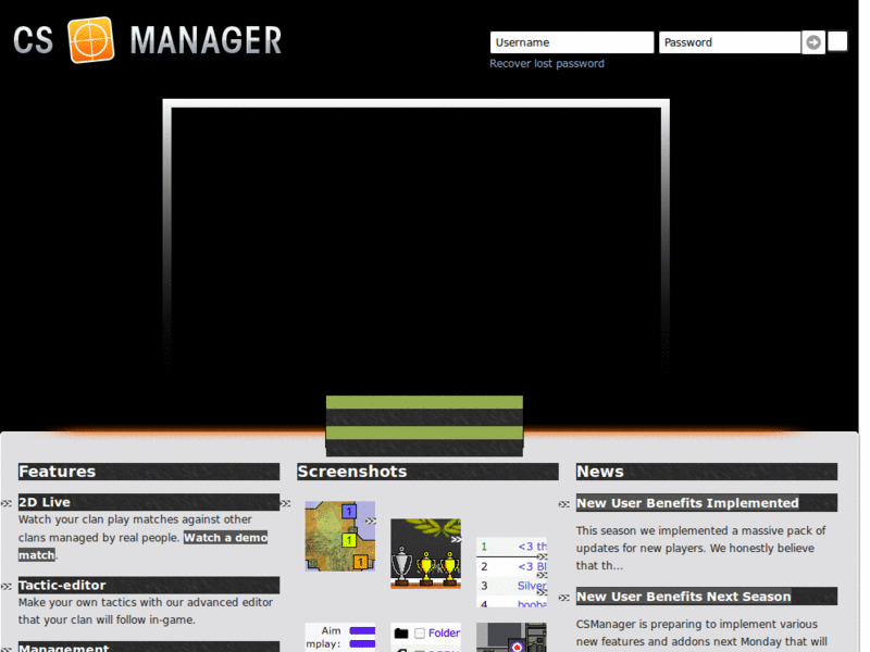 Graphics over, menus