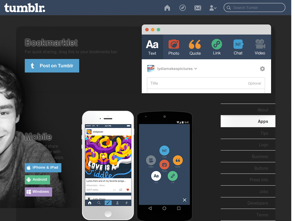 Tumblr Dashboard - Liam Payne Theme