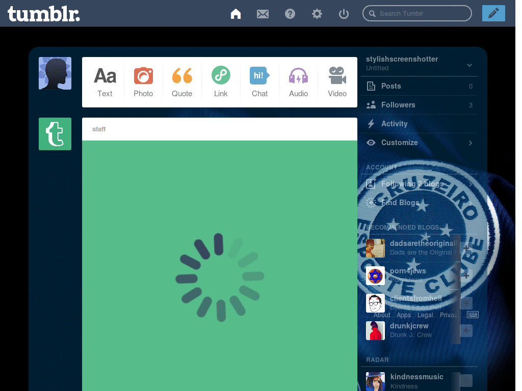 Cruzeiro theme dashboard
