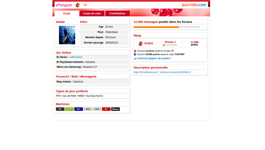 Jeuxvideo.com - CDV Rang Rubis - ( by xPenguin )