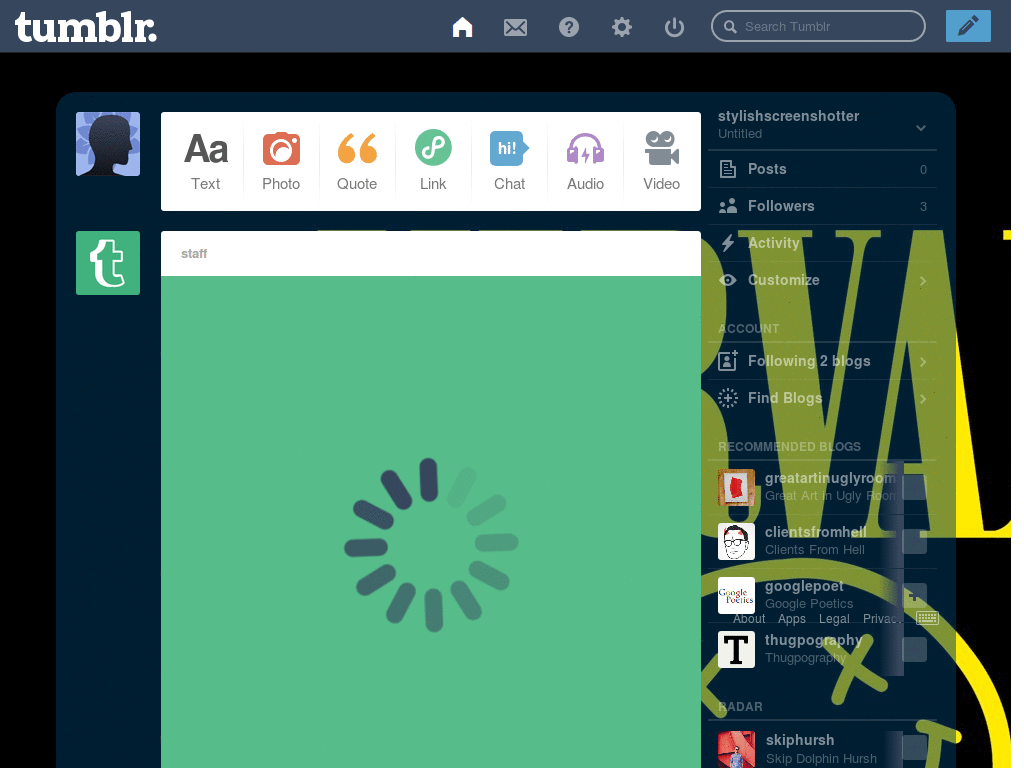 Nirvana theme dashboard