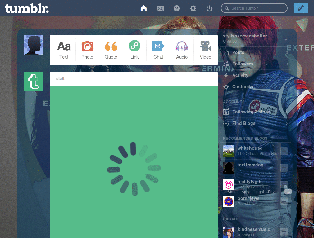 My chemical romance dashboard