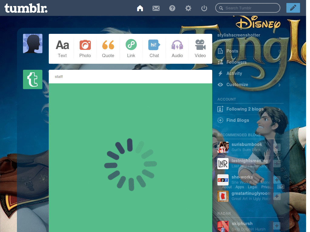 Enrolados(Tangled) dashboard