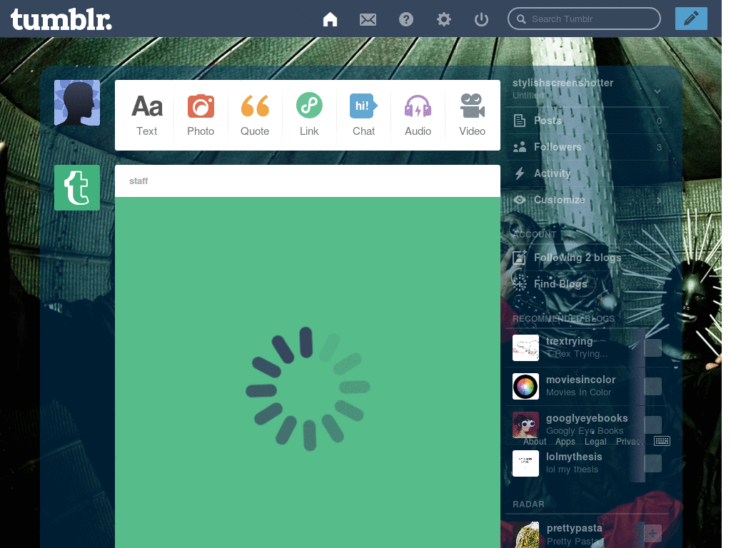 Slipknot dashboard theme