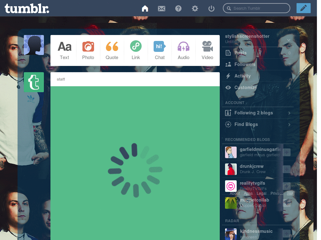 my chemical romance dashboard theme2