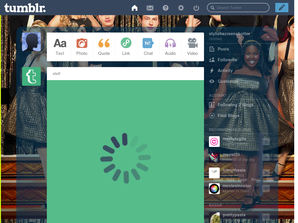 Glee dashboard theme