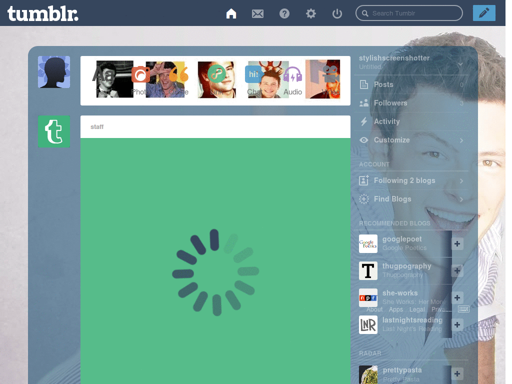 cory monteith dashboard
