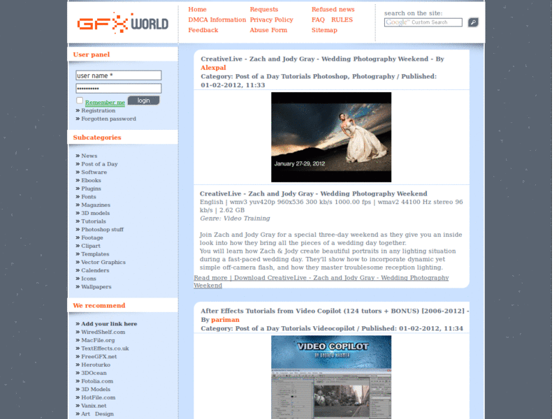 GFXworld.ws - Make viewable on Firefox [Old Site]