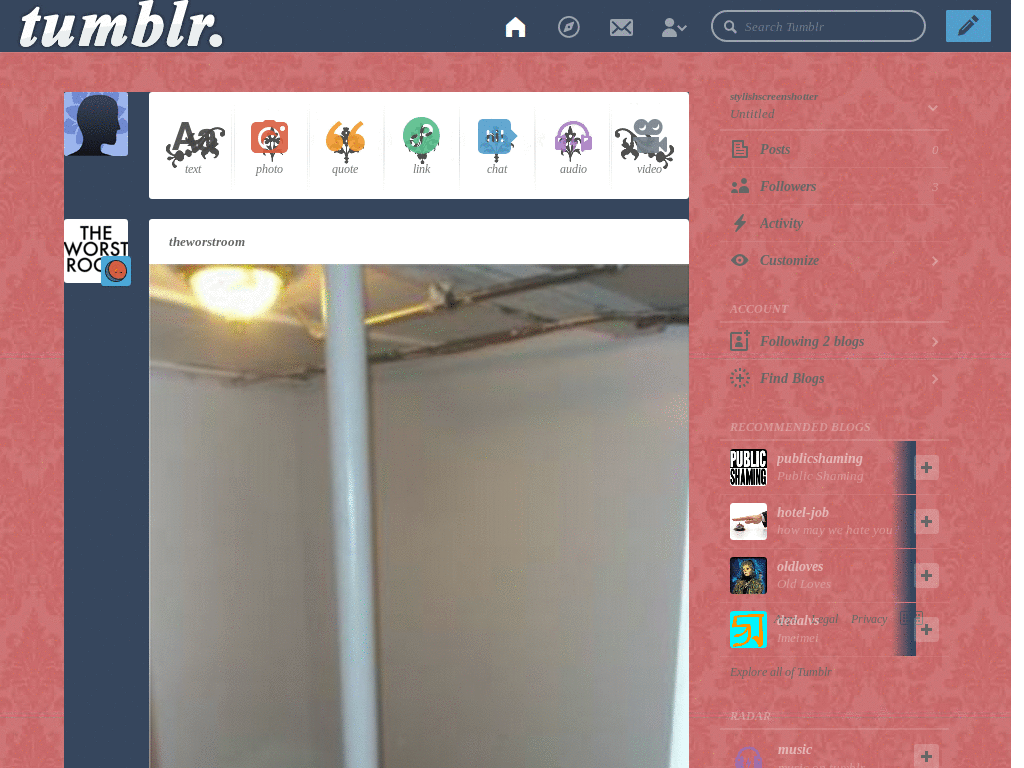Pink Background for Tumblr