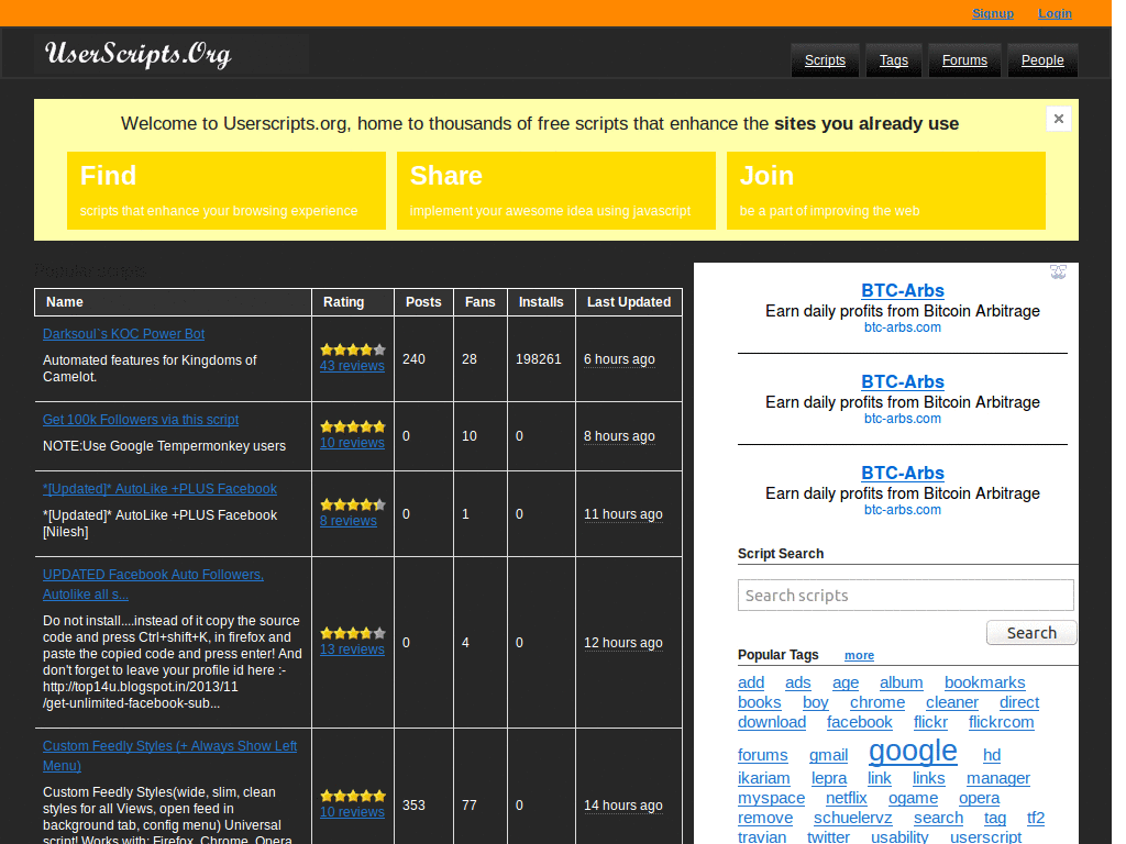 Userscripts | Dark Skin