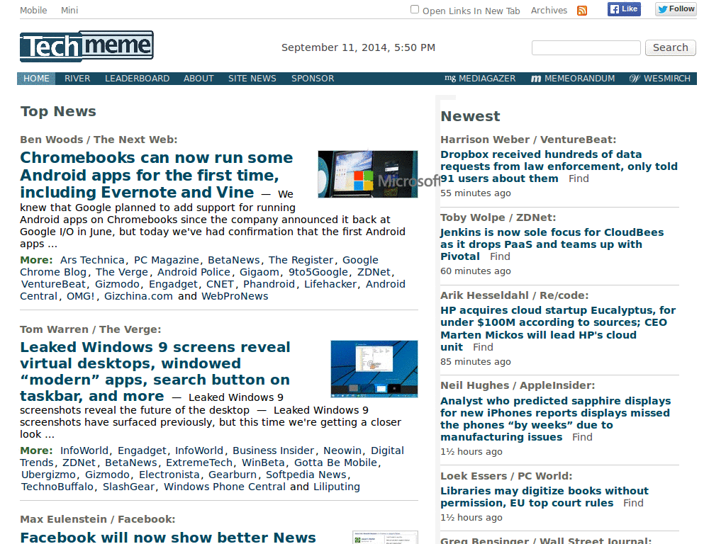 New Techmeme Compactor